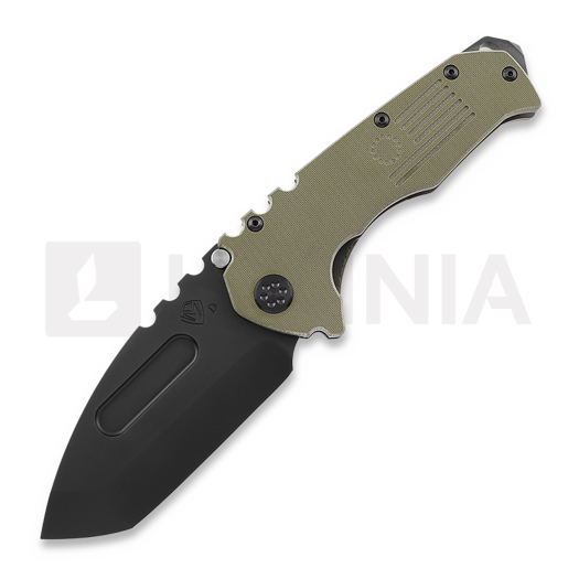 Medford Scout M/P folding knife, D2 PVD Tanto Blade, OD Green G10