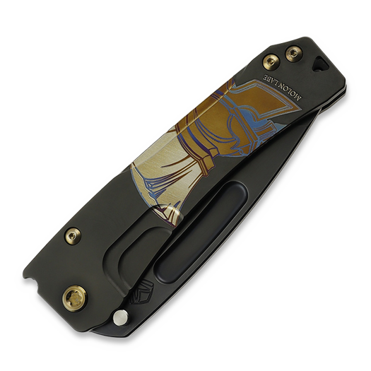 Couteau pliant Medford Slim Midi S45VN, DLC Tanto, PVD "Bronze Molon Labe"