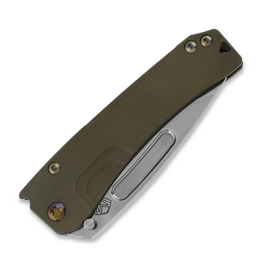 Medford Slim Midi. Tumbled DP folding knife, BB/Bronze Handles