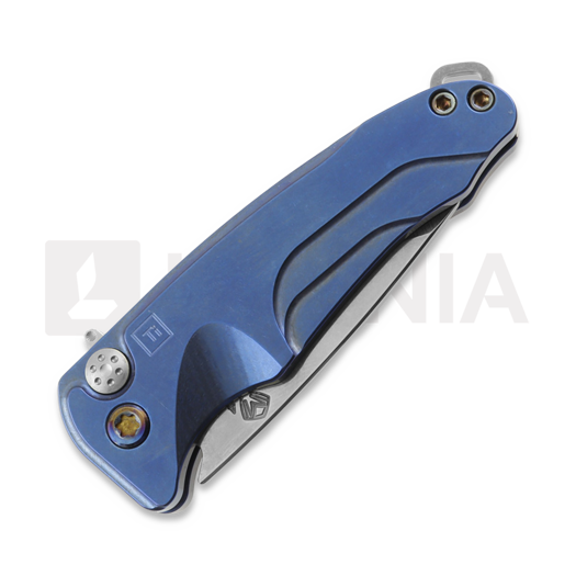 Medford Smooth Criminal Ti folding knife, S45VN Tumbled DP, Blue