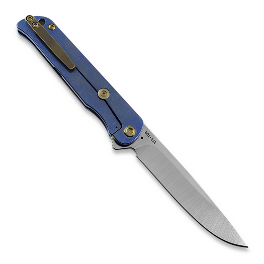 Medford T-Bone, S45VN Tumbled DP, Blue ''Mosaic''