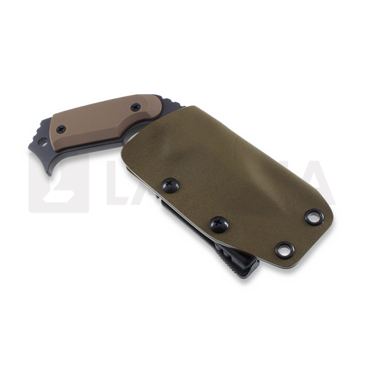 Coltello Medford Tanto Pup NP3, marrone