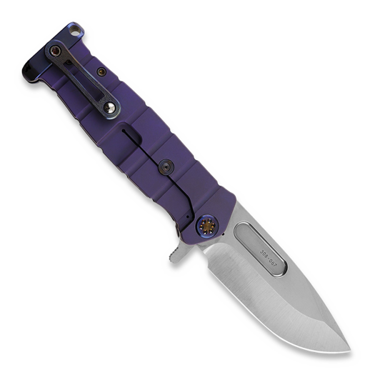 N&oacute;ż składany Medford USMC FF, S45VN Tumbled Blade, Violet