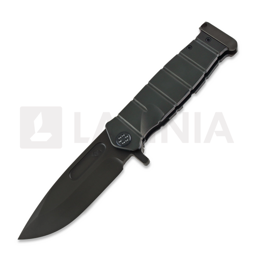 Briceag Medford USMC Fighter Flipper S35VN DLC, Black
