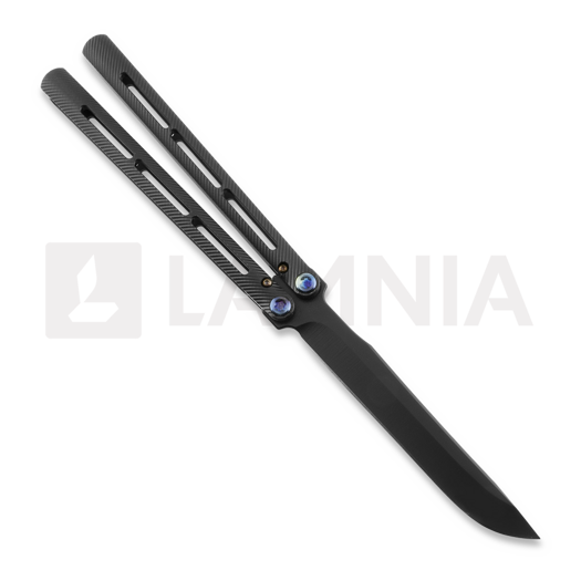 Medford Viceroy S45VN DLC Drop Point balisong, Black