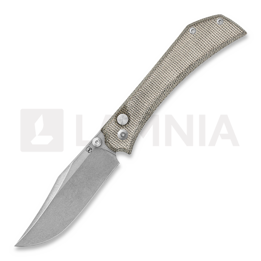 Mercury Amon - Elmax - Green Canvas Micarta Taschenmesser