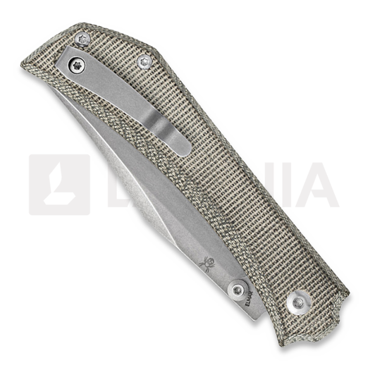 Mercury Amon - Elmax - Green Canvas Micarta folding knife