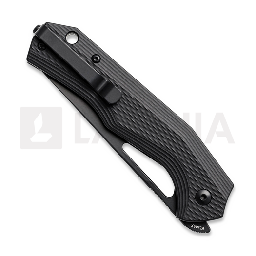 Coltello pieghevole Mercury Anubi - Elmax Idroglider - Aluminium, nero