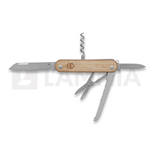 Nóż składany Mercury Duca 5 - Elmax - Natural Canvas Micarta