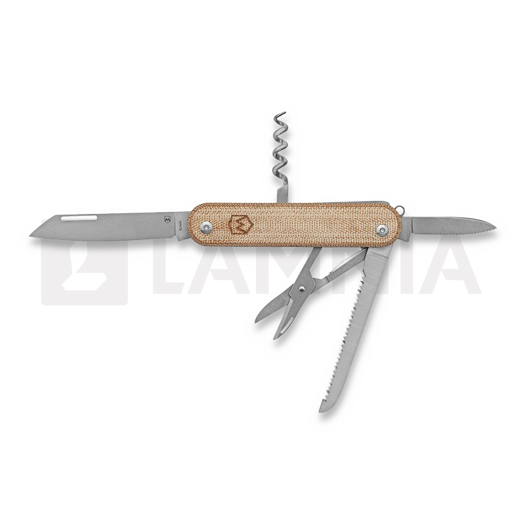 Mercury Duca 5 - Elmax - Natural Canvas Micarta fällkniv