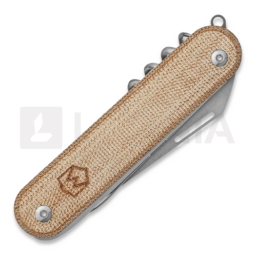Mercury Duca 5 - Elmax - Natural Canvas Micarta kääntöveitsi
