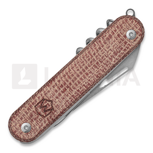Mercury Duca 5 - Elmax - Red Burlap Micarta kääntöveitsi