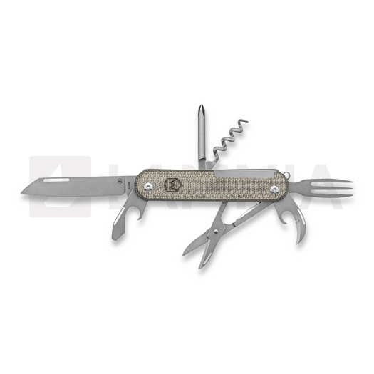 Briceag Mercury Duca 7 - Elmax - Green Canvas Micarta