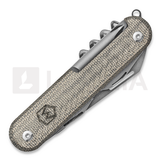 Mercury Duca 7 - Elmax - Green Canvas Micarta sulankstomas peilis