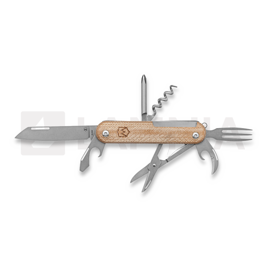 Mercury Duca 7 - Elmax - Natural Canvas Micarta összecsukható kés