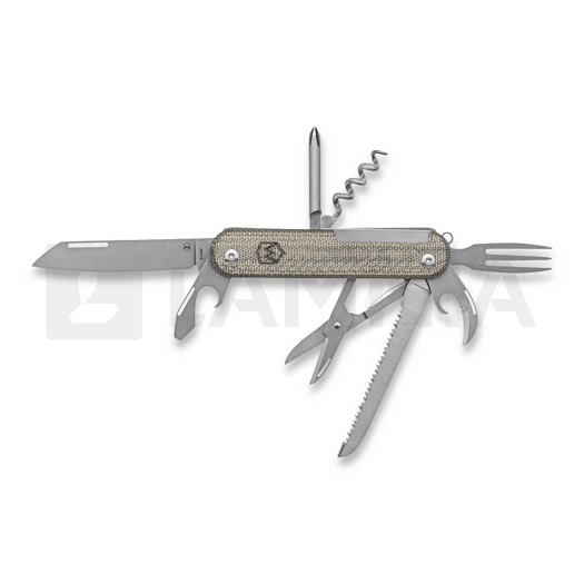 Сгъваем нож Mercury Duca 8 - Elmax - Green Canvas Micarta