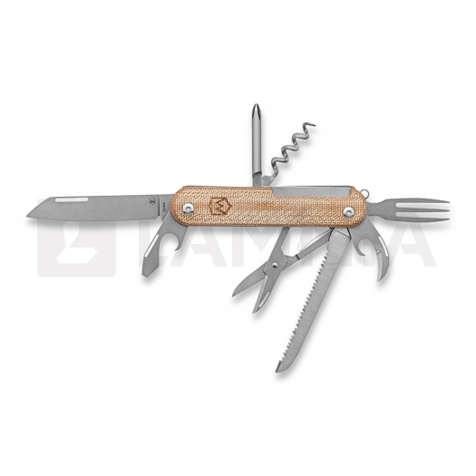 Mercury Duca 8 - Elmax - Natural Canvas Micarta foldekniv