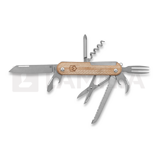 Nóż składany Mercury Duca 8 - Elmax - Natural Canvas Micarta