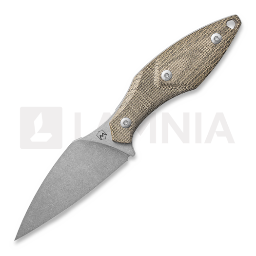 Couteau Mercury Hawky - M390 - Green Canvas Micarta