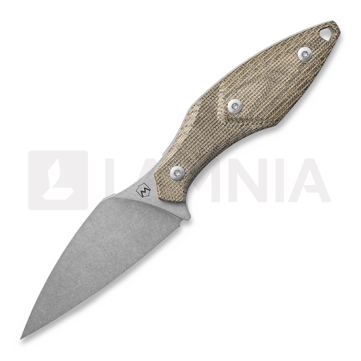 Mercury Hawky - M390 - Green Canvas Micarta kniv