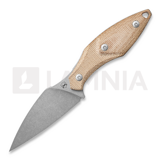 Faca Mercury Hawky - M390 - Natural Canvas Micarta