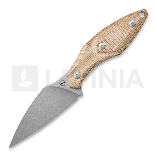 Mercury Hawky - M390 - Natural Canvas Micarta kniv