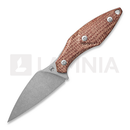 Mercury Hawky - M390 - Red Burlap Micarta peilis