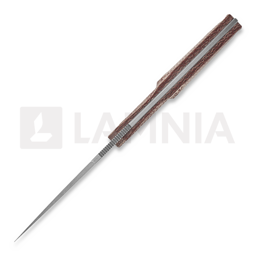 Mercury Hawky - M390 - Red Burlap Micarta kniv