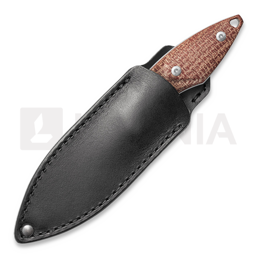 Mercury Hawky - M390 - Red Burlap Micarta kniv
