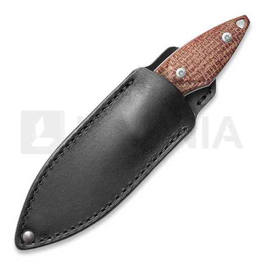 Coltello Mercury Hawky - M390 - Red Burlap Micarta