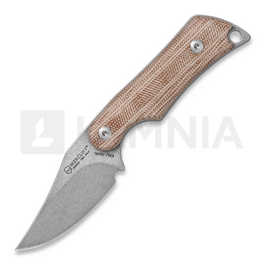 Mercury Kali - Clip Point - Natural Canvas Micarta veitsi