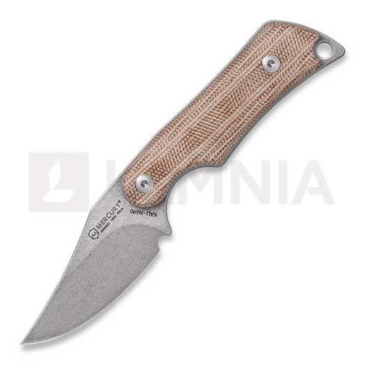 มีด Mercury Kali - Clip Point - Natural Canvas Micarta