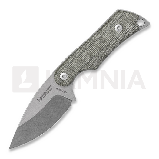 Nuga Mercury Kali - Drop Point - Green Canvas Micarta