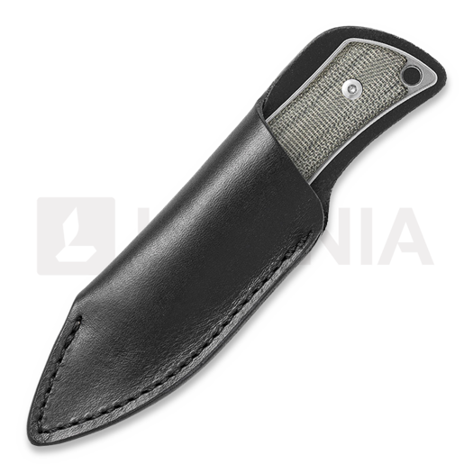 Mercury Kali - Drop Point - Green Canvas Micarta kniv