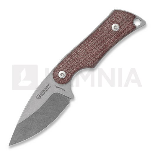 มีด Mercury Kali - Drop Point - Red Burlap Micarta