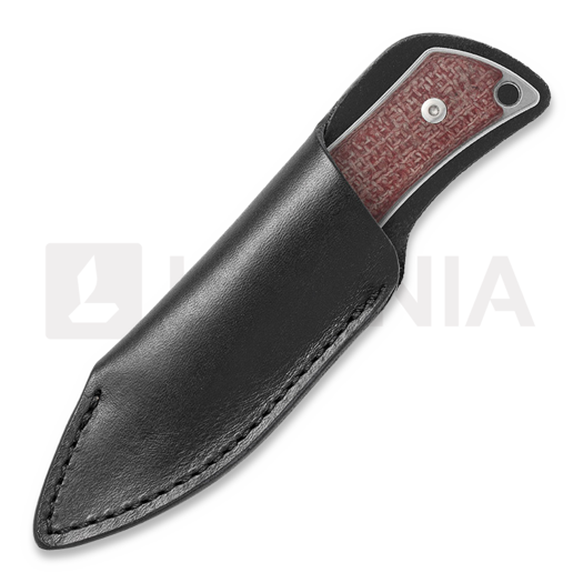 Mercury Kali - Drop Point - Red Burlap Micarta peilis