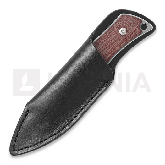 Mercury Kali - Drop Point - Red Burlap Micarta veitsi