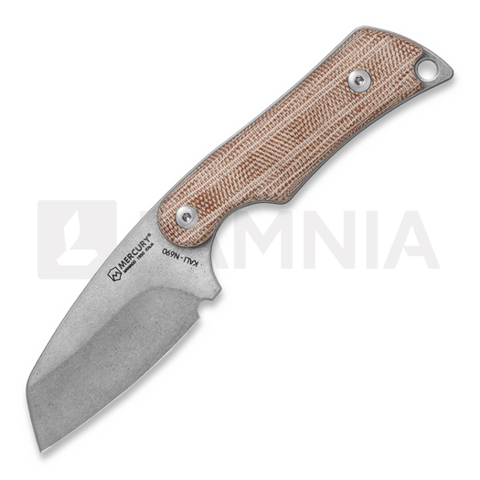 Mercury Kali - Sheepsfoot - Natural Canvas Micarta veitsi