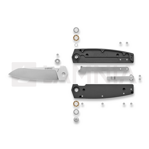 Coltello pieghevole Mercury Logan Mini - Elmax Satin - Aluminium Black