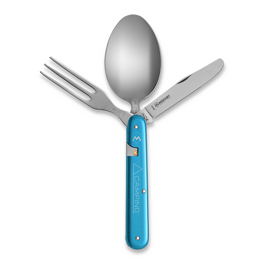 Mercury Rover Camping Cutlery, modrá
