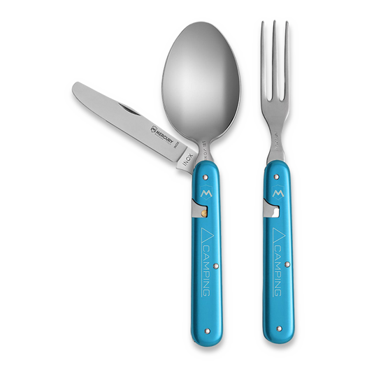 Mercury Rover Camping Cutlery, mėlyna
