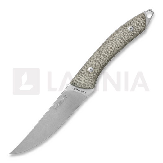 Mercury Trek - N690 - Green Canvas Micarta veitsi