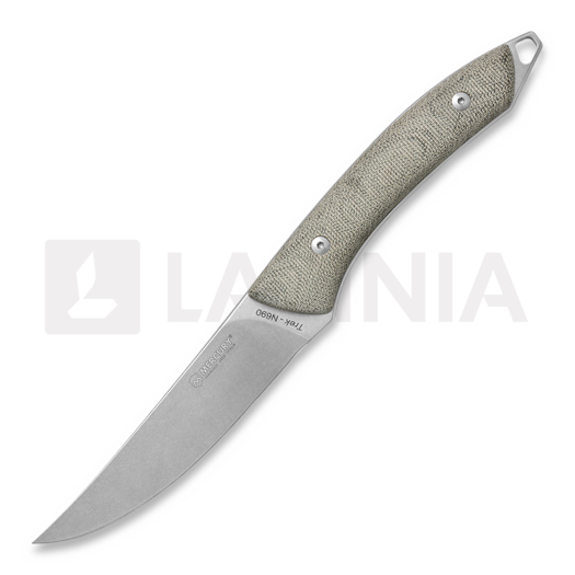 Faca Mercury Trek - N690 - Green Canvas Micarta