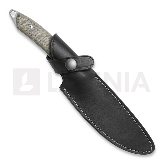 Mercury Trek - N690 - Green Canvas Micarta kniv