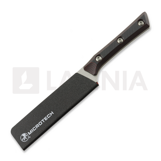 Steak knife Microtech 4,5" Serrated Steak Knife Set - Stonewash - Black Cherry G10 3600-12SETBC