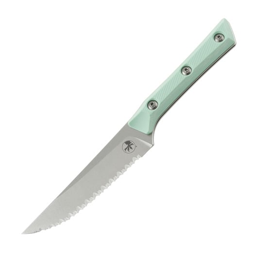 Steak knife Microtech 4,5" Serrated Steak Knife Set - Stonewash - Caribbean Blue G10 3600-12SETCA