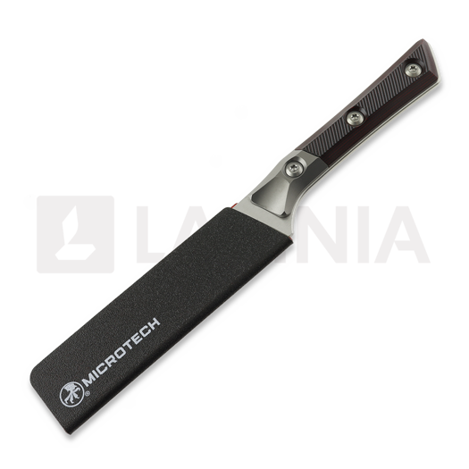 Steak knife Microtech 4,5" Steak Knife Set Bolstered - Stonewash - Black Cherry G10 3600B-10SETBC