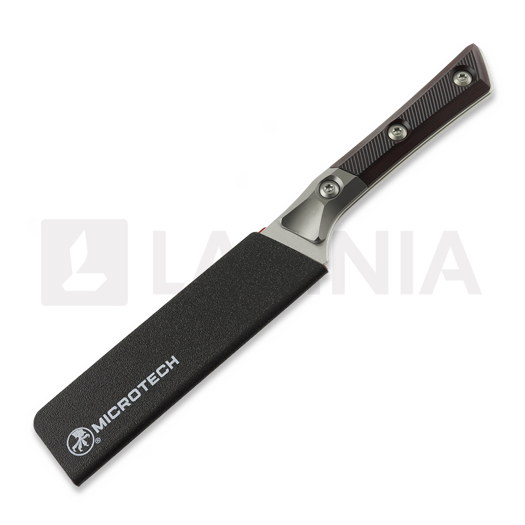 Steak knife Microtech 4,5" Steak Knife Set Bolstered - Stonewash - Black Cherry G10 3600B-10SETBC
