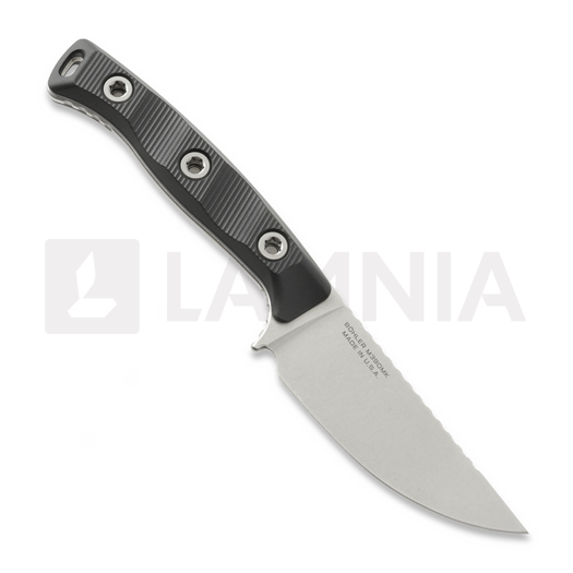 Nuga Microtech Akris Stonewashed, Black G-10, kydex sheath 95-10BK-6
