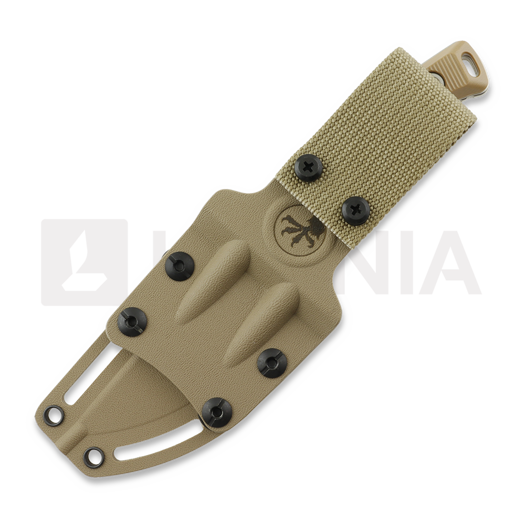 Microtech Akris Stonewashed peilis, Dark Earth G-10, kydex sheath 95-10DE-6
